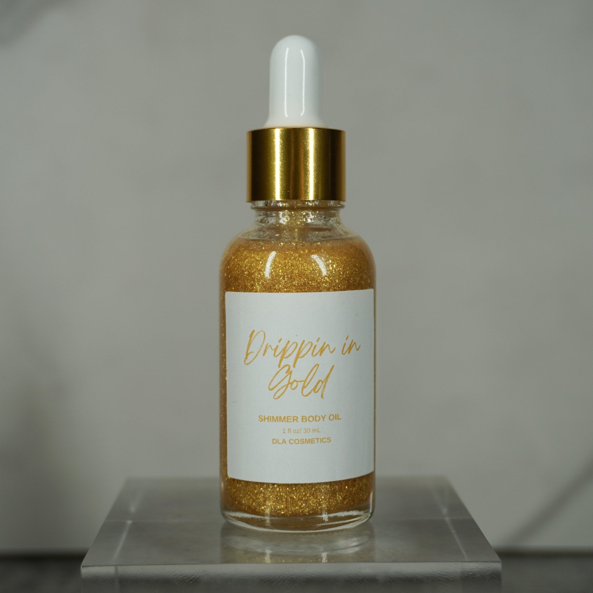 LIMITED EDITION DRIPPING IN GOLD SHIMMER OIL DLA Cosmetics
