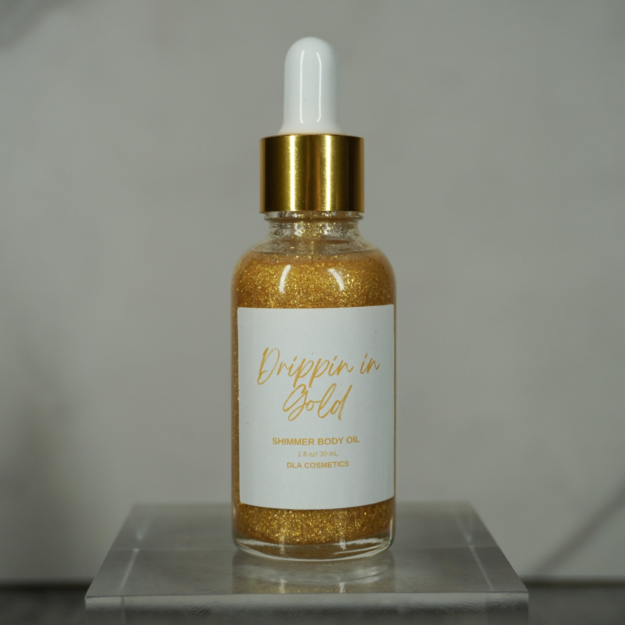 Body & Hair Glitter DRIPPING IN GOLD SHIMMER OIL - DLA Cosmetics-Skin care products online