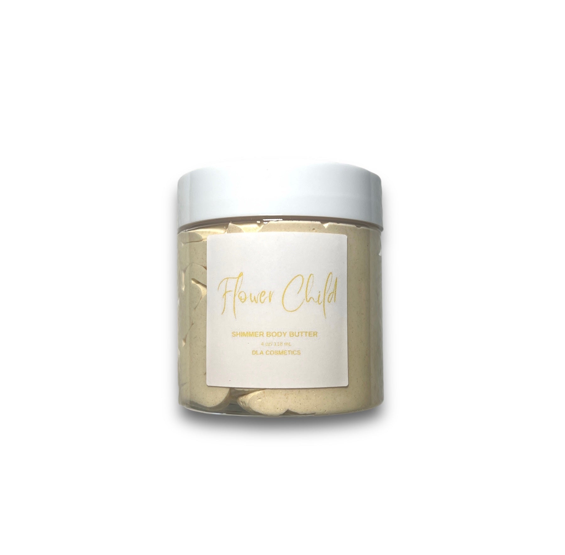 DLA Cosmetics Flower Child Body Butter Natural Moisturizer with Gold